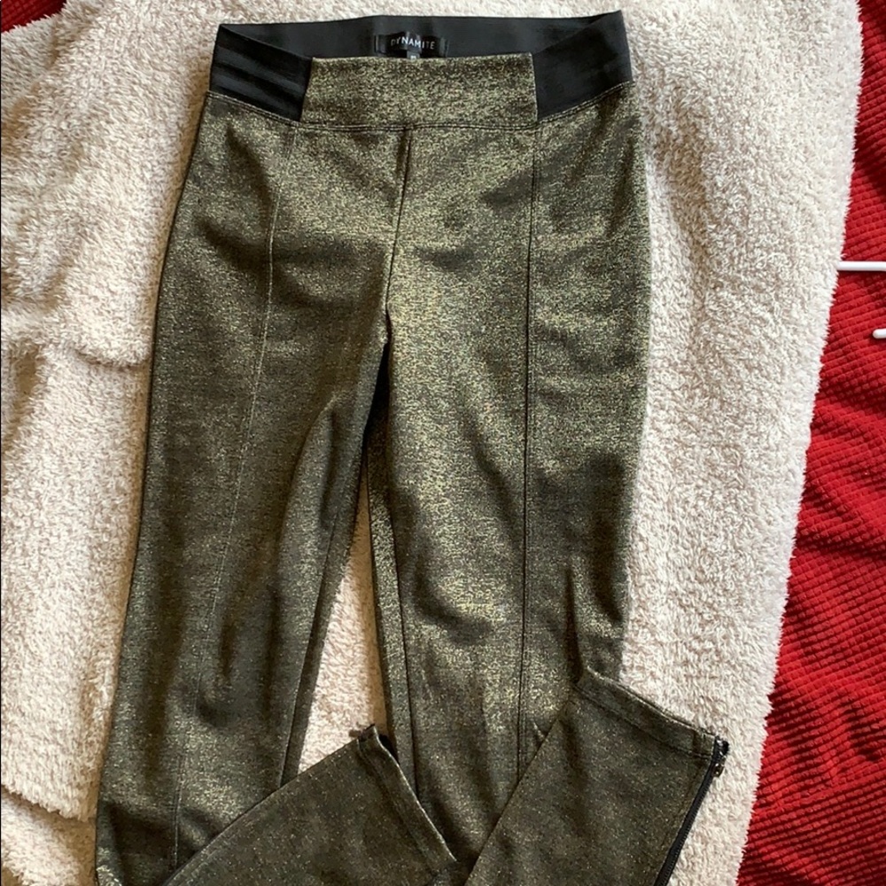 Dynamite metallic leggings